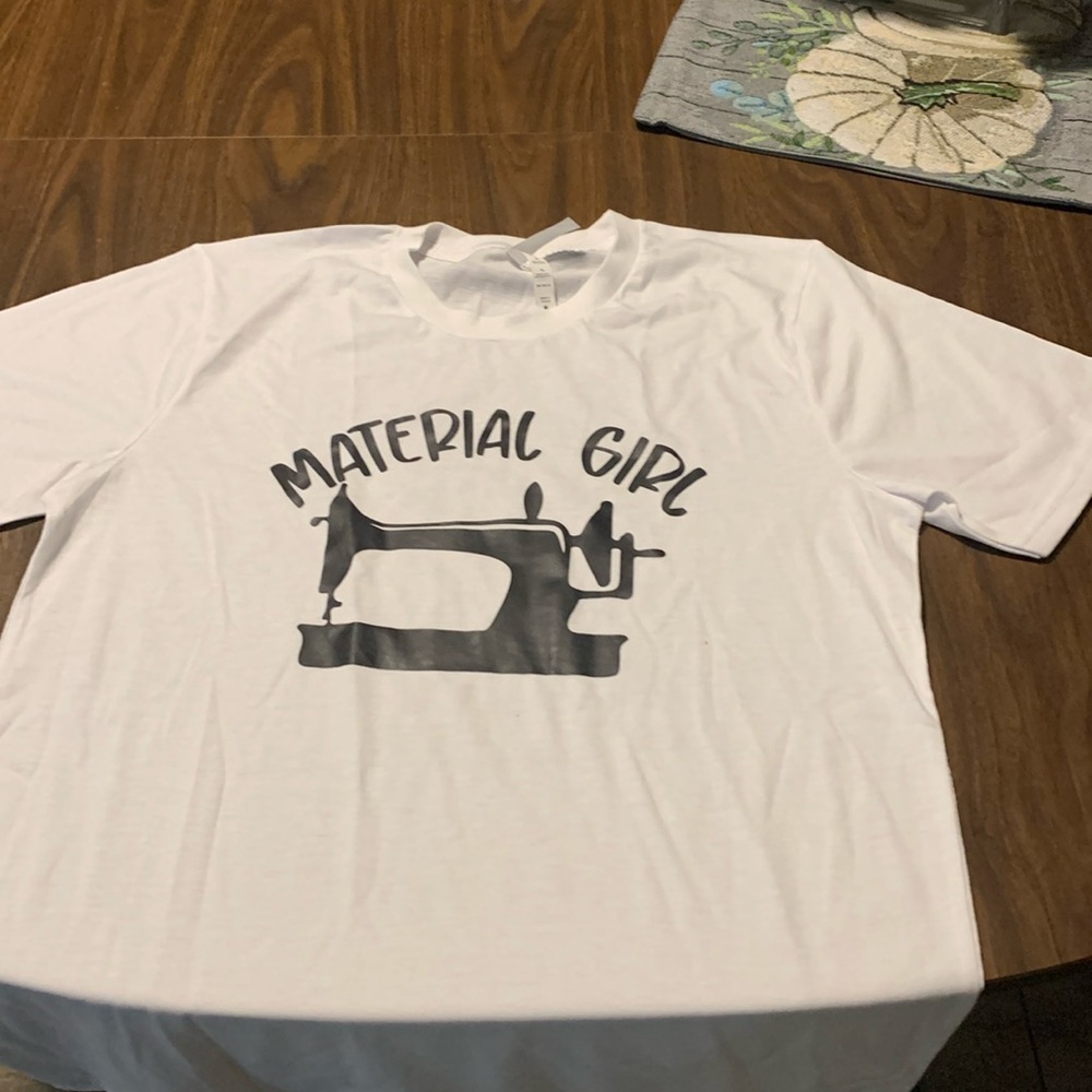Material Girl -  White T-Shirt